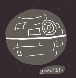 Sketch Of Death Star Star Wars GIF