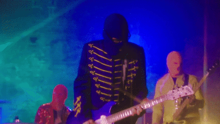 Ski Mask Man Playing Guitar GIF