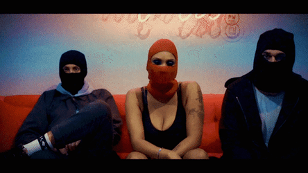 Ski Mask Robbers Posing GIF