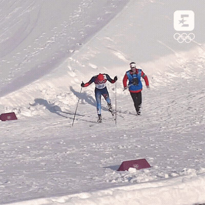 Ski Racer With Number 20 On Jersey GIF