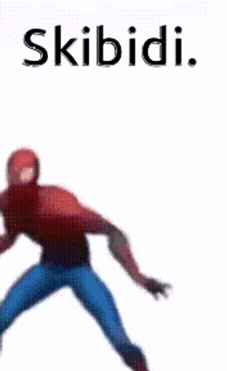 Skibidi Bop Spiderman Dance GIF