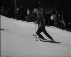 Skiing Fail Don't Give Up GIF