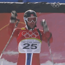 Skiing Happy Celebration Dance GIF