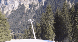 Skiing Paragliding Bird's Eye View GIF