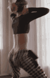 Skinny Girl Twerking At Home