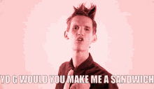 Skinny Guy Saying Idiot Sandwich GIF