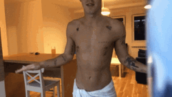 Skinny Man Showing Body GIF
