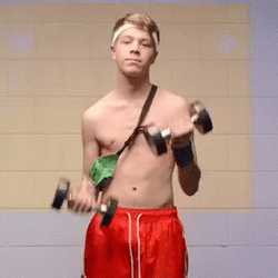 Skinny Man Working Out GIF