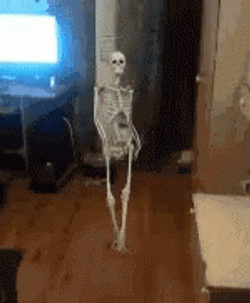 Skinny Skeleton Dancing GIF