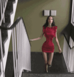Skinny Walking On Stairs GIF