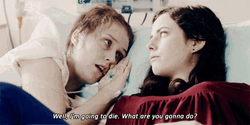 Skins Naomi And Effy Stonem In Hospital Bed GIF