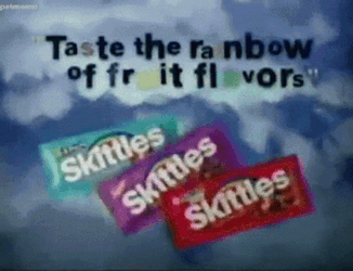 Skittles Candy Commercial GIF