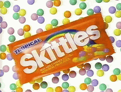 Skittles Candy Pack Loop GIF