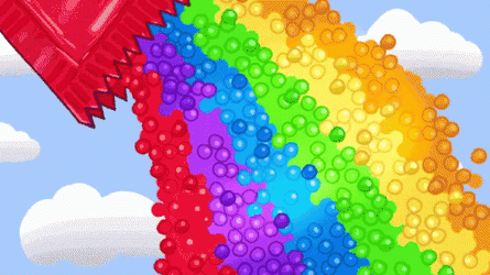 Skittles Candy Rainbow Flow GIF