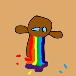Skittles Candy Rainbow Vomit GIF
