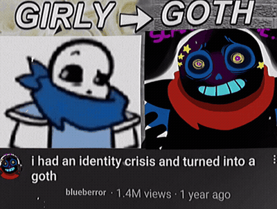 Skull And Goth Cartoon GIF
