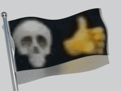 Skull And Like Emoji Flag