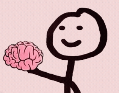 Skull Covered In Liquid Saying Braaaains GIF