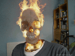 Skull Crushers Fire Burning GIF