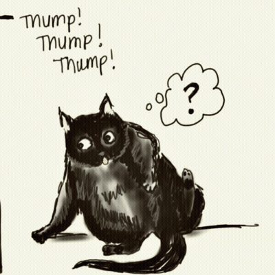 Skull Speech Bubble Saying ? ! GIF