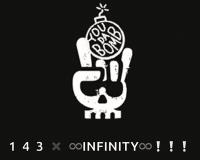 Skull With 143 X Infinity GIF