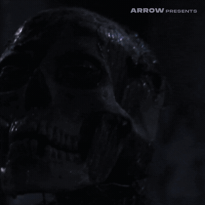 Skull With Arrow Presents Close Up GIF