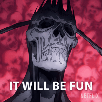 Skull With Crown Netflix Poster GIF