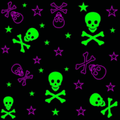 Skulls And Crossbones With Stars GIF