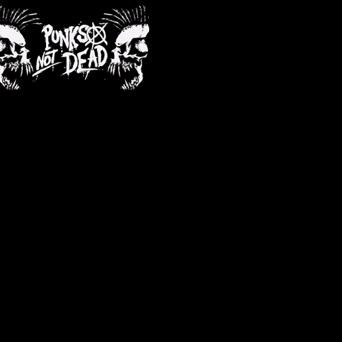 Skulls With Mohawks And Punks Not Dead GIF