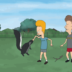 Skunk Beavis And Butthead GIF