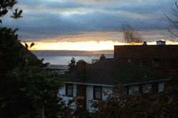 Sky Grey Clouds Villa GIF