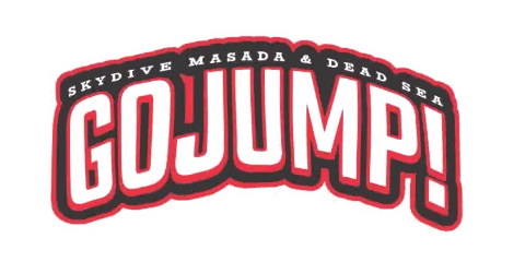 Skydive Masada And Dead Sea Logo Sticker