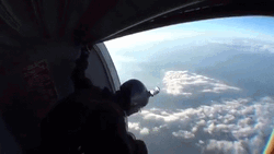 Skydiver Bye Bye GIF