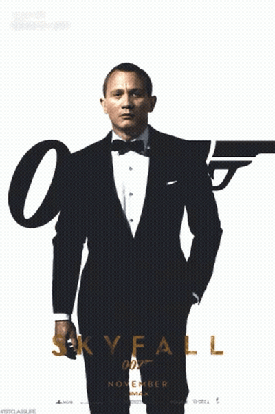 Skyfall Man In Tuxedo And Bow Tie GIF