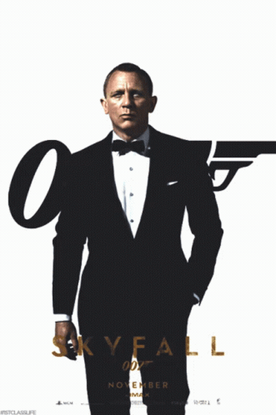 Skyfall Man In Tuxedo And Bow Tie GIF