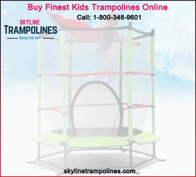 Skyline Trampolines Pink Trampoline GIF