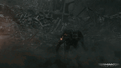 Skynet Duplicating Itself From Terminator Dark Fate GIF