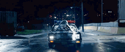 Skynet On Top Of A Car Hood GIF