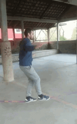 Slacker Rope Walking Guy GIF