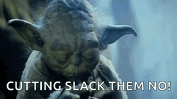 Slacker Yoda Cutting Slack GIF