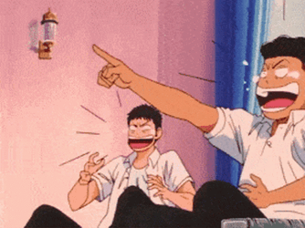 Slam Dunk Ryota Miyagi Laughing Out Loud GIF