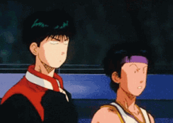 Slam Dunk Sakuragi And Rukawa Kaede GIF