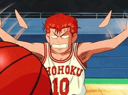 Slam Dunk Sakuragi Hanamichi Celebrating GIF