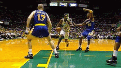 Slam Dunk Shawn Kemp NBA GIF