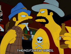 Slap Fight The Simpsons GIF