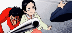 Slap Girl In Metal Bat Man  GIF