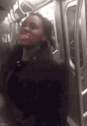 Slapping Back Girl Subway