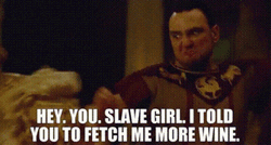 Slave Fetch More Wine Black Jack GIF