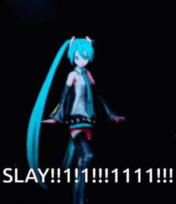 Slay Hatsune Miku Vocaloid Dance GIF