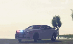 Sleek London Police Car Roaming GIF